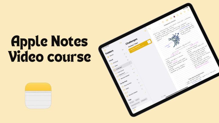 Apple Notes video course for the iPad