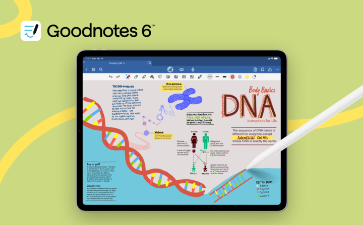 Image showing GoodNotes 6 opened on the iPad Pro